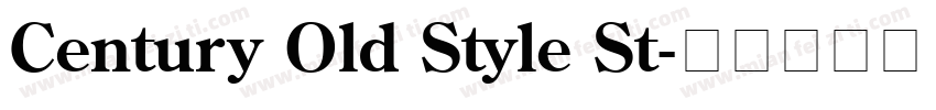 Century Old Style St字体转换